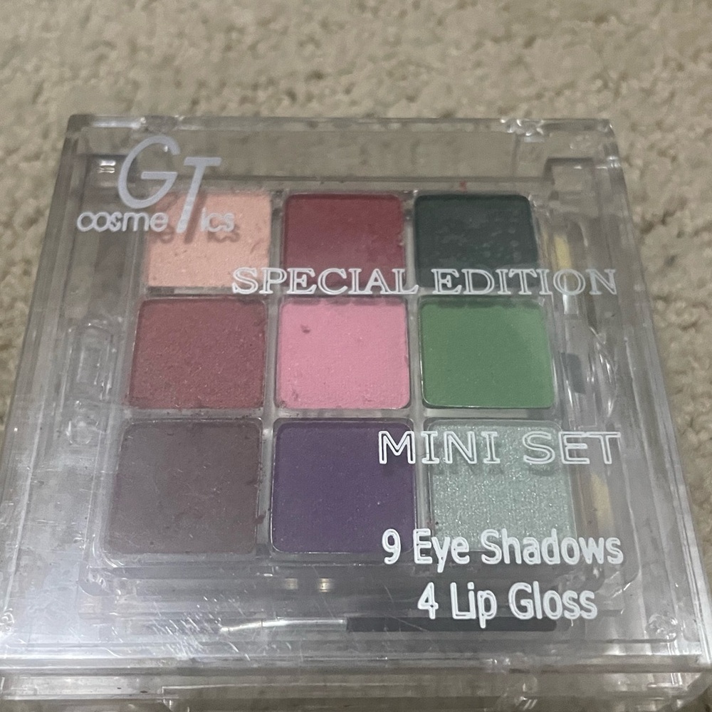 Special Edition Makeup Mini Set - 9 Eyeshadows, 4 Lip Glosses, & Brush! NWT